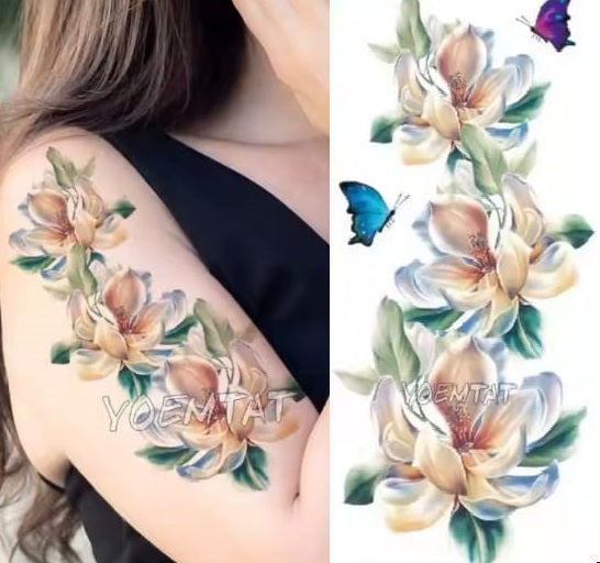 Waterproof Temporary Tattoo Sticker Face hand tattoo leg tattoo neck tattoo wrist tattoo thigh tattoo back tattoo arm ta