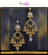 High Class Big Tassel Party Wedding Jhumka Elegant Trendy Earring – Accessories Online in Pakistan | Hanaya