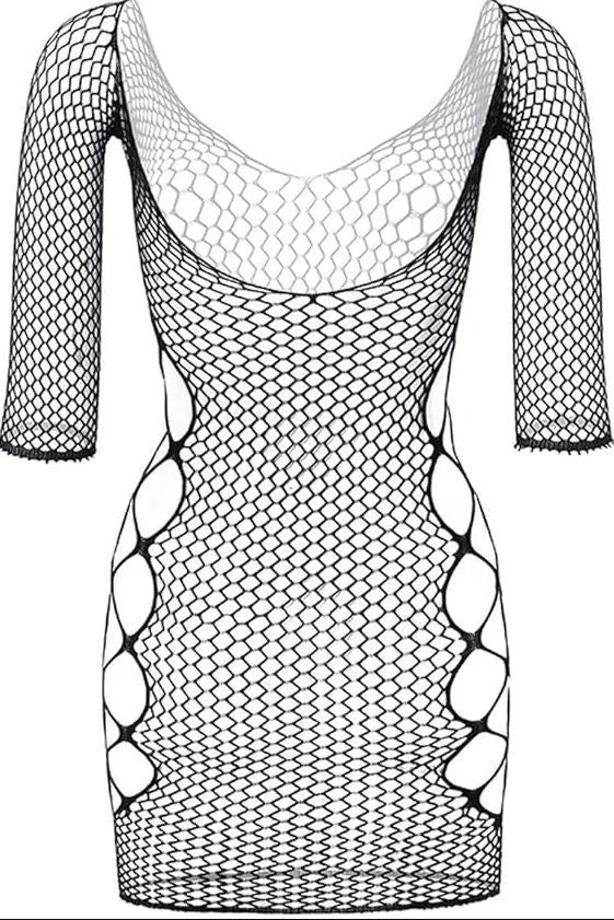 Women Breathable Trendy Body BodyCon Mesh Fishnet Lace Body Stockings Body Con