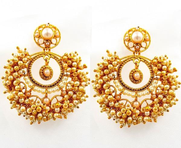 Trendy Tassel Fully Pearl Round Classy Earring – Earrings Online in Pakistan | Hanaya