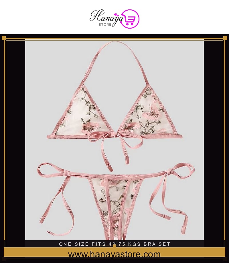 One Size (Fits:40-75 KGS) Bra set Lingerie Set Women Trendy Underwear Bikini Three-point Set – Bra Set Online in Pakistan ...