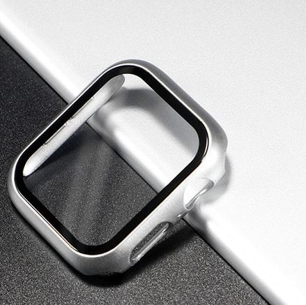 High Quality Tempered Glass Full Screen Bumper Case Compatible for APPLE Watch 44mm Series 4 5 – Detail View – Accessories...