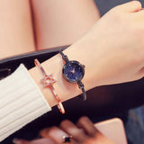 Starry Sky Bangle Luxury Sports Bracelet Watch for Women – Close Up – Accessories | Hanaya Pakistan