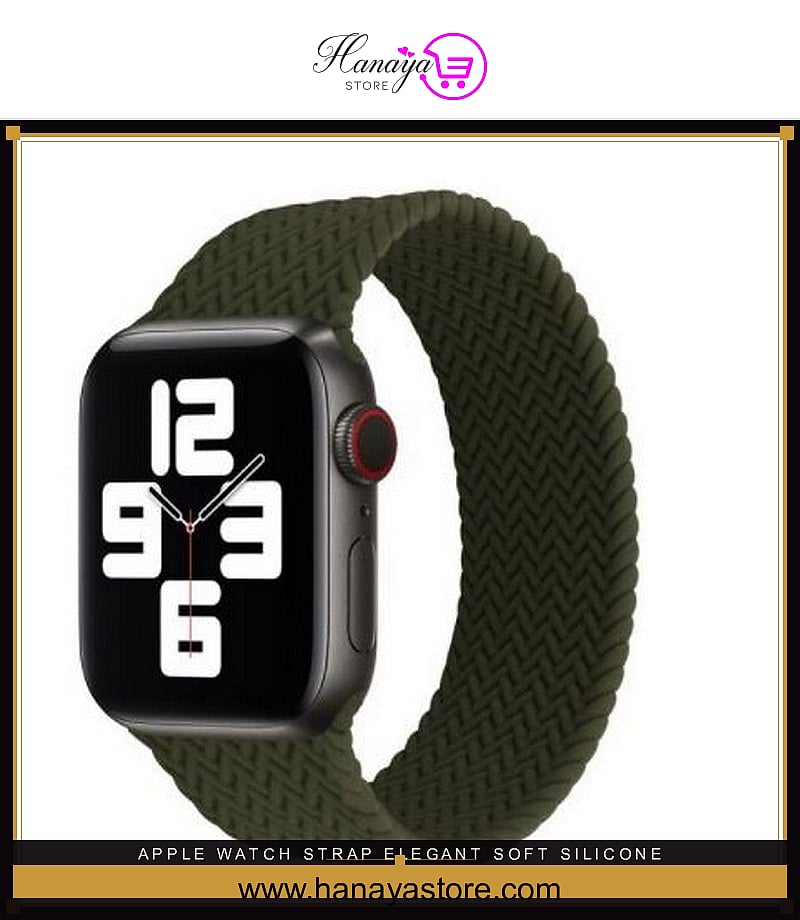 Apple Watch Strap Elegant Soft Silicone Braided Style 38/40mm Series 1/2/3/4/5/6 – Accessories Online in Pakistan | Hanaya