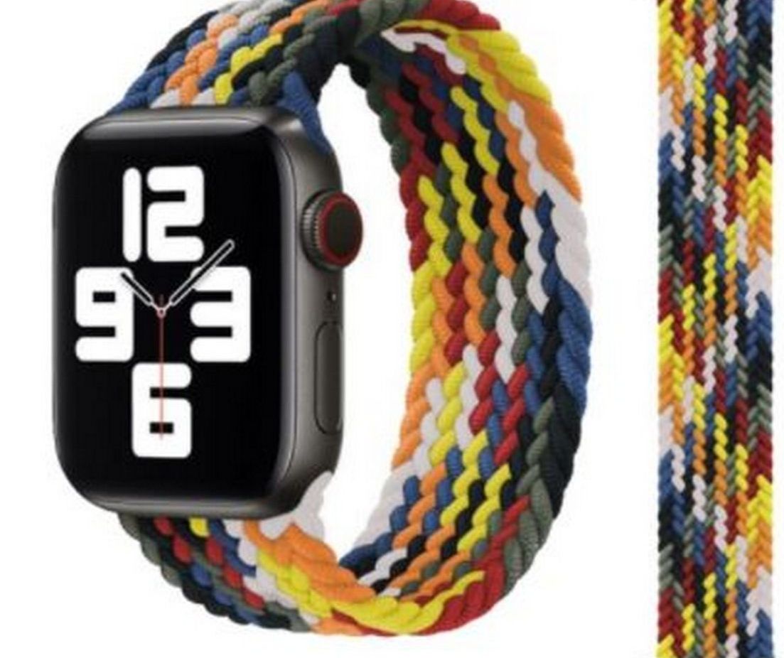 STRAP Elastic Sports Braided Solo Nylon strap Compatible For APPLE 38/40mm Series 1/2/3/4/5/6 – Accessories Online in Paki...