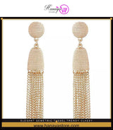 Elegant Gemetric Tassel Trendy Classy Royal Earring – Earrings Online in Pakistan | Hanaya