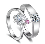 2 pieces Premium Quality Couple Rings Adjustable for Women & Men – 925 stamped Forever love Wedding & Fashion Jewelry Gifts Love rings
