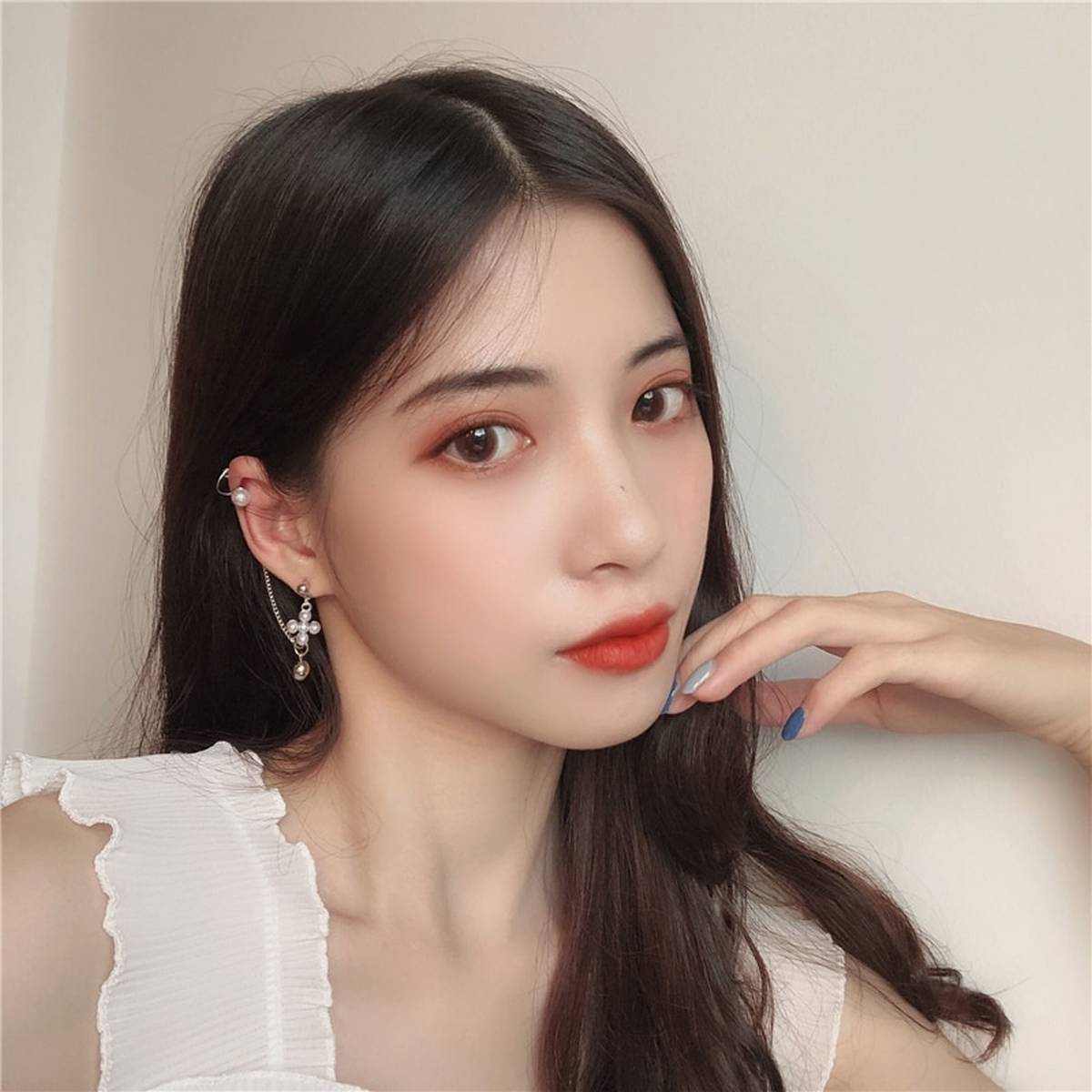 Korean Trendy Silver Pair High Class Elegant Ear Cuff Earring – Earrings Online in Pakistan | Hanaya