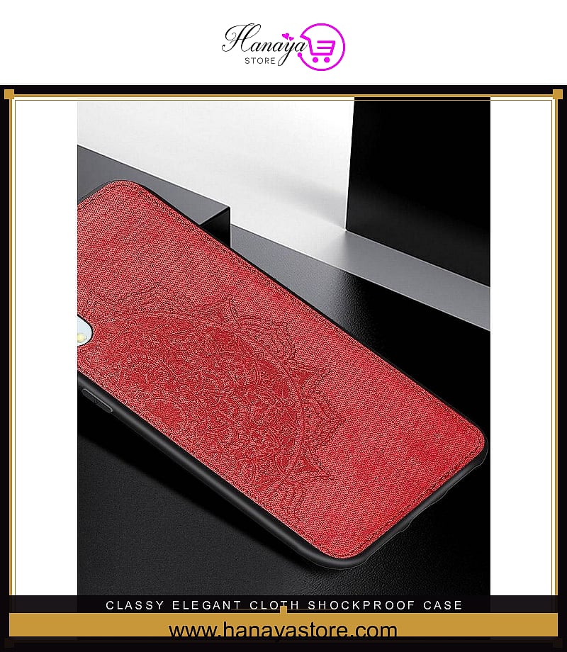 Classy elegant cloth shockproof case for iPhone X XS – premium fabric phone cover Pakistan – Hanaya Store
