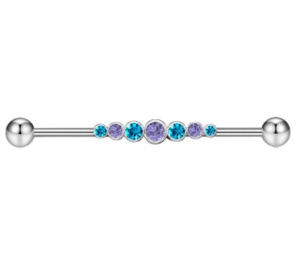 Body Piercing Jewelry Steel 38mm Ear Plug 14G Industrial Cartilage Ear Jewelry – Earrings Online in Pakistan | Hanaya