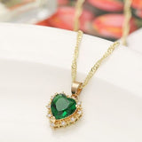 Trendy Classy Fully Crystal Love Heart Necklace For Girls – Lifestyle – Buy Accessories Pakistan | Hanaya