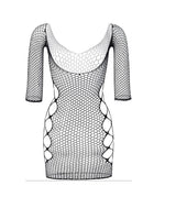 Women Breathable Trendy Body BodyCon Mesh Fishnet Lace Body Stockings Body Con – Image 2 of 2