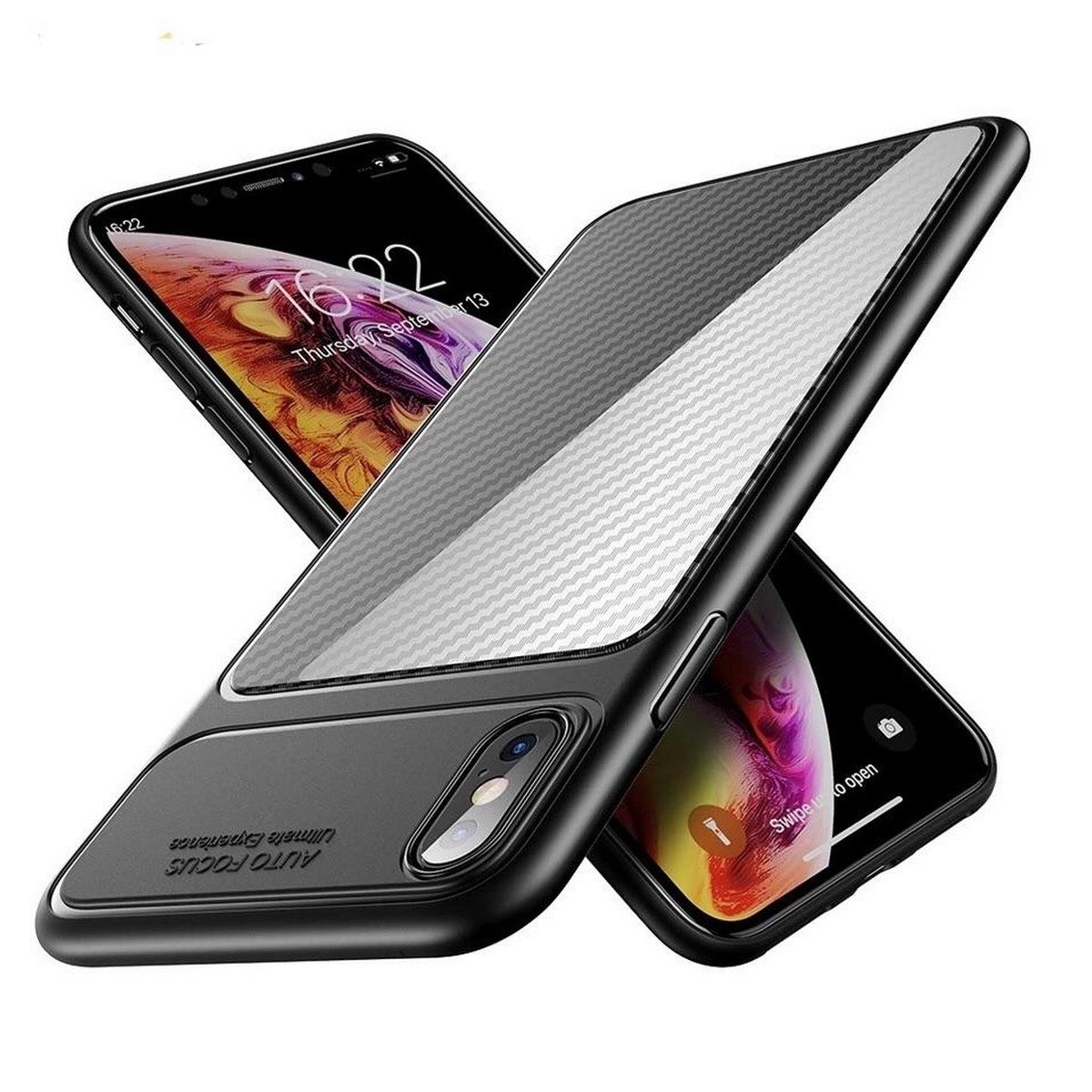 Carbon Fiber Faux Styled Case Compatible for APPLE IPHONE X/XS – Accessories Online in Pakistan | Hanaya