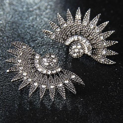 Luxury Elegant Crystal Earrings For Women Party Opal Stone – Earrings Online in Pakistan | Hanaya