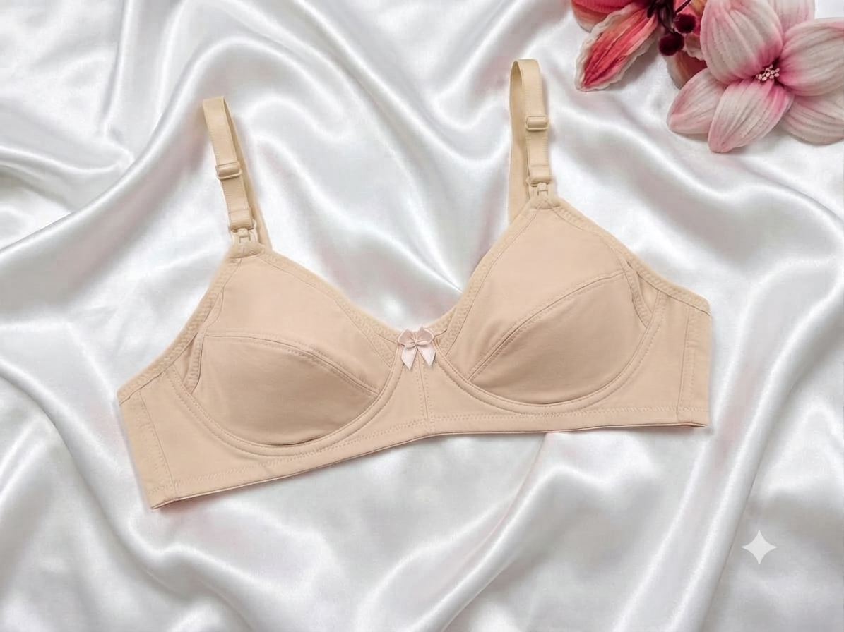 Everyday Premium Cotton Non-Padded Seamless Wireless Soft Bra Women's Bras Breathable And Comfortable Lingerie