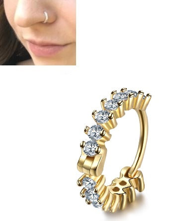 Piercing 1 Piece Nose Rings for Girls Fancy Nose Ring Bridal Fashion Jewlry – Buy nose jewelry online in Pakistan