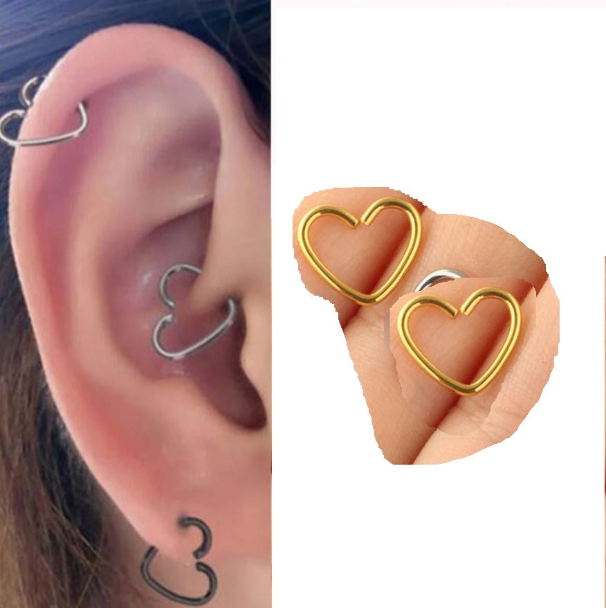 SNUG 2 Pieces Cartilage Helix LOBE 8mm Stud TRAGUS Tragus ORBITAL ROOK DAITH 0.8mm Ear HELIX Piercing Plug Earring – Earri...