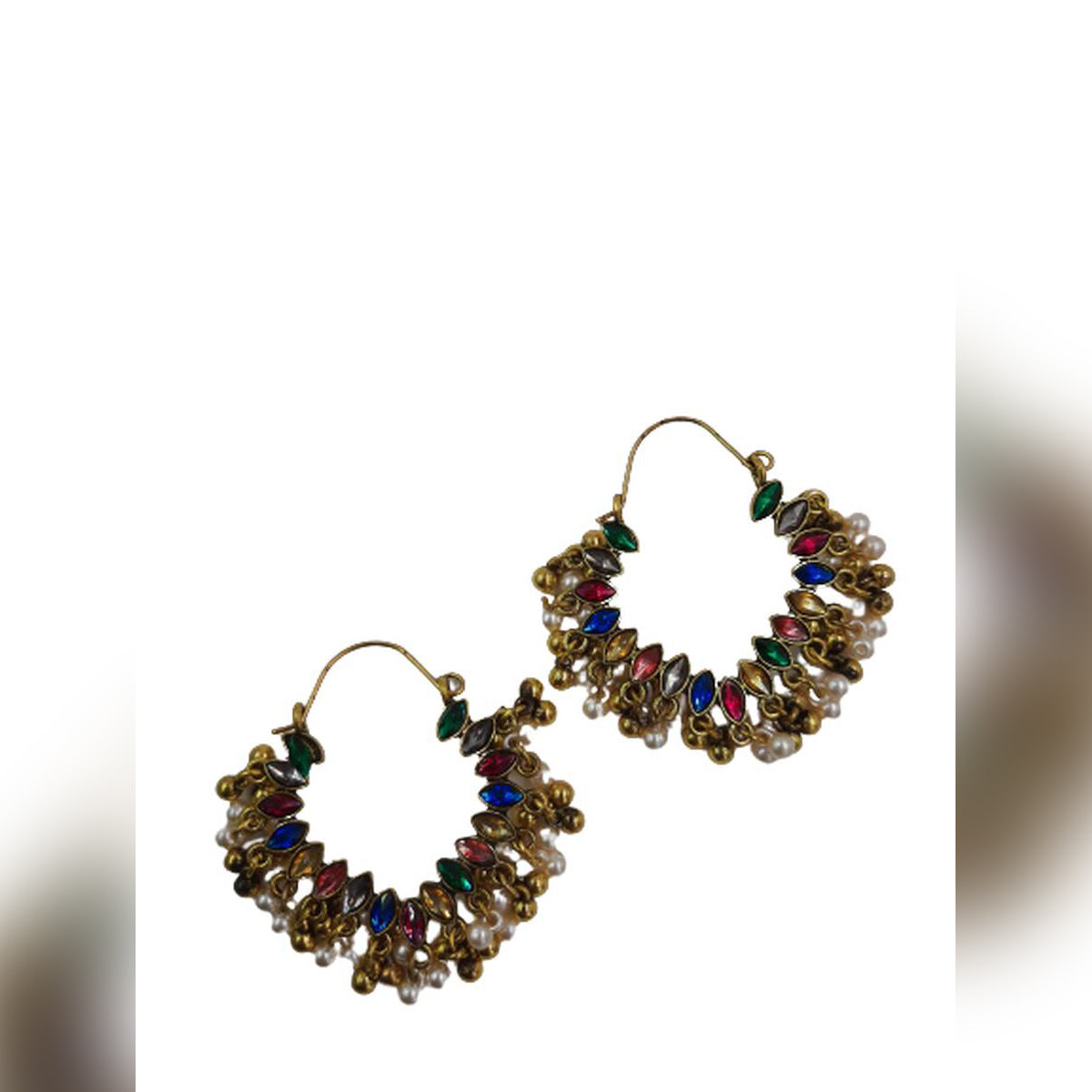 High Quality Vintage Rough Jhumki Elegant Stylish Earring – Accessories Online in Pakistan | Hanaya