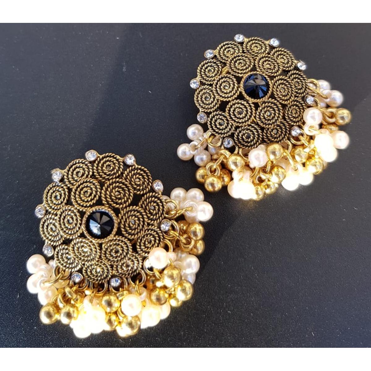 Antique Classy Tassel Drop Earring – View 6 – Earrings | Hanaya Pakistan