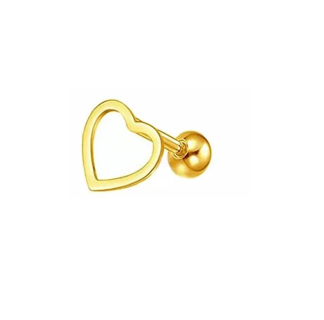 Piercing 1 PIECE Heart Helix Nose Ring Body Jewelry – Image 2 of 4