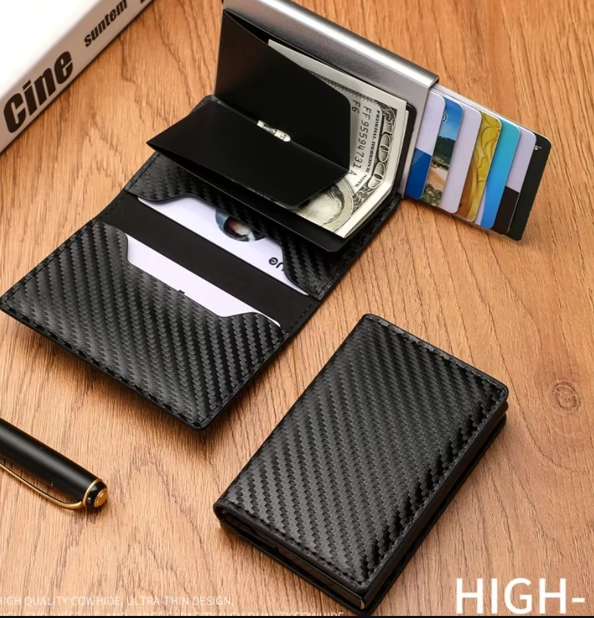 Slim RFID Blocking Wallet for Men – Image 2 of 2