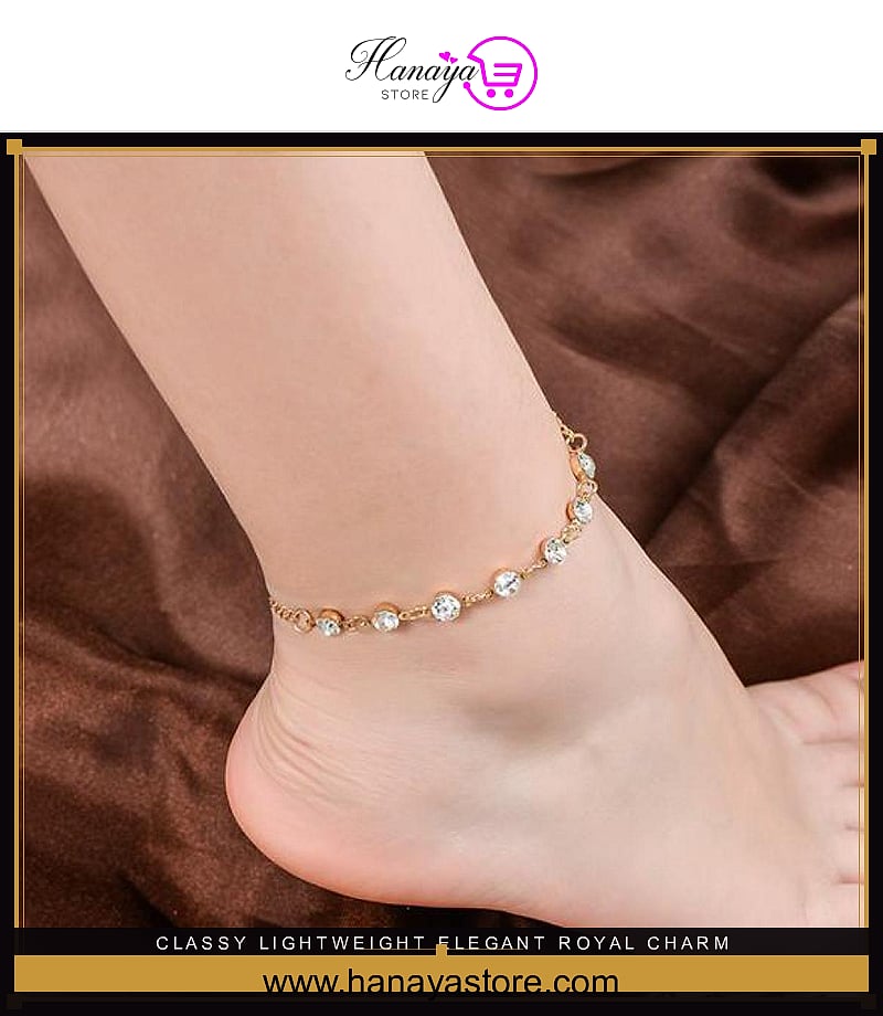 Classy Lightweight Elegant Royal Charm anklet for girls stylish – anklet Online in Pakistan | Hanaya