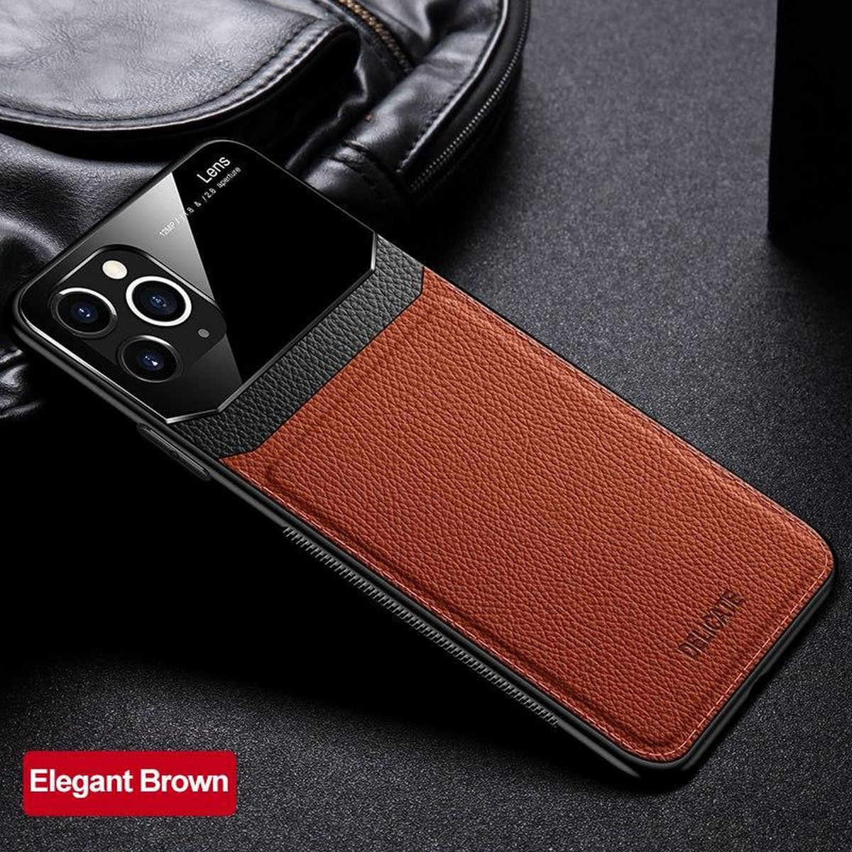 Hanya Collection Faux Leather Back Shockproof Case Compatible for APPLE IPHONE 11 – Close Up – Accessories | Hanaya Pakistan