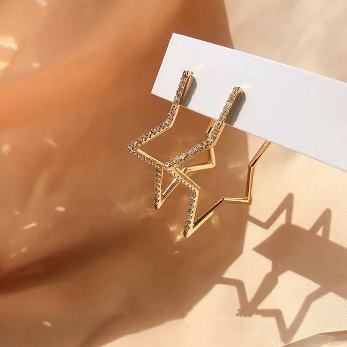 Trendy Star Crystal Elegant Earring – Earrings Online in Pakistan | Hanaya