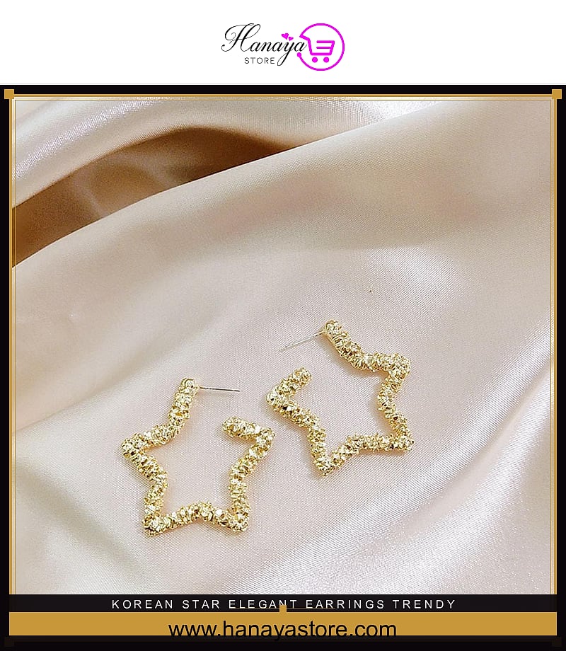 Korean Star Elegant Earrings – Trendy & Exquisite Fashion Jewelry for Women – Earrings Online in Pakistan | Hanaya