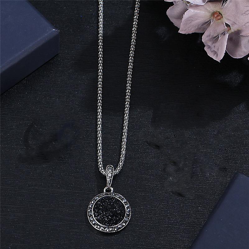 Turkish Rhinestone Necklace Pendant Bohemia Black Broken Stone – Lifestyle – Buy Accessories Pakistan | Hanaya