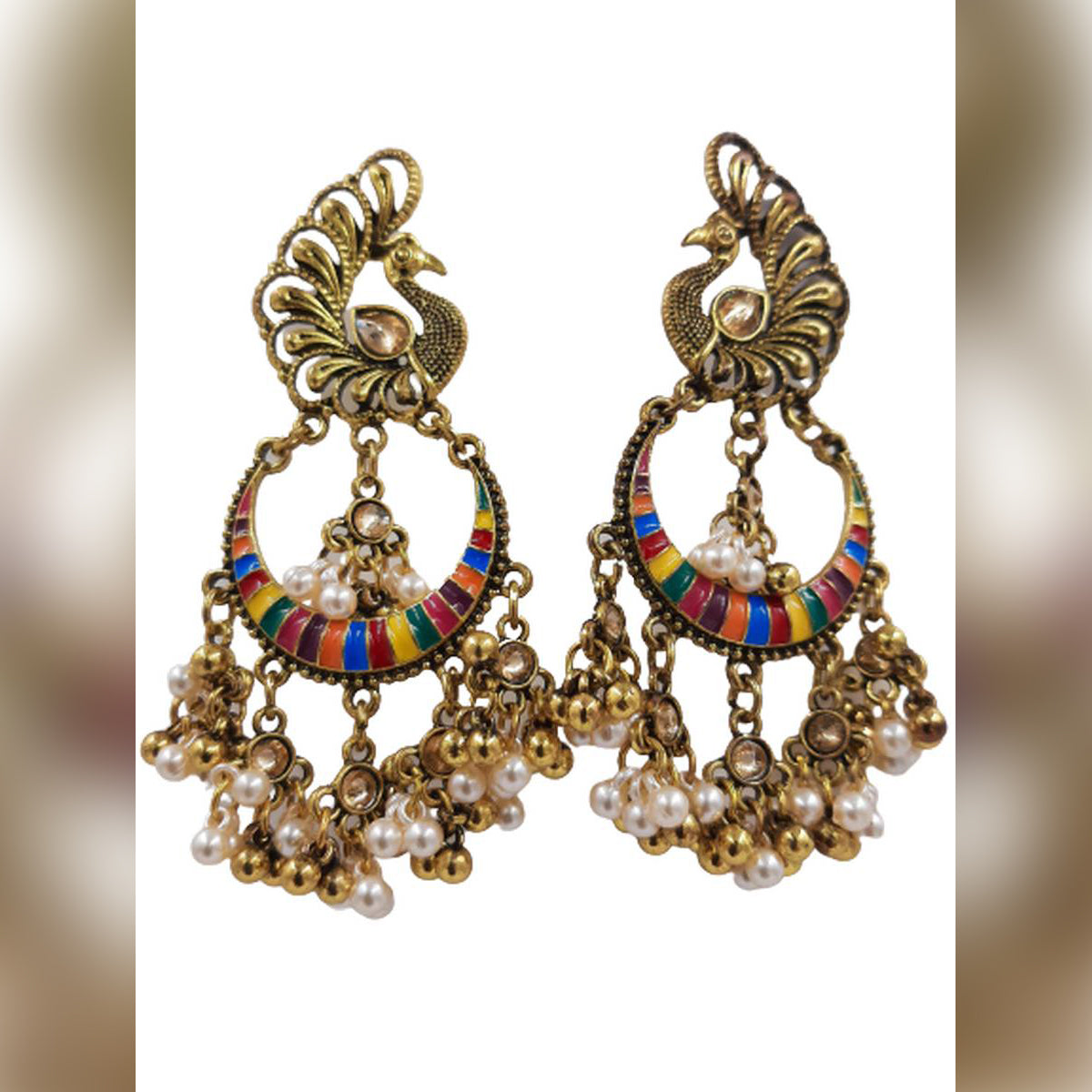Trendy Classy Elegant Tassel Rough Jhumka Stylish Earring – Earrings Online in Pakistan | Hanaya