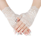 Elegant Fashion Gloves for Women Fishnet Mittens Stylish Hijab Friendly Options – Image 3 of 3