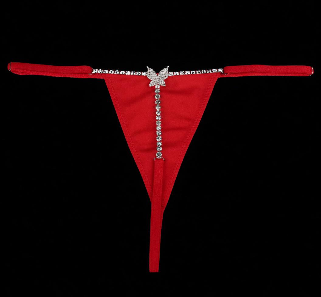 Adjustable High Premium One size Quality Pearl Panty G-STRING Panties Underwear Underpants Bikini Elastic Body Chain Lin