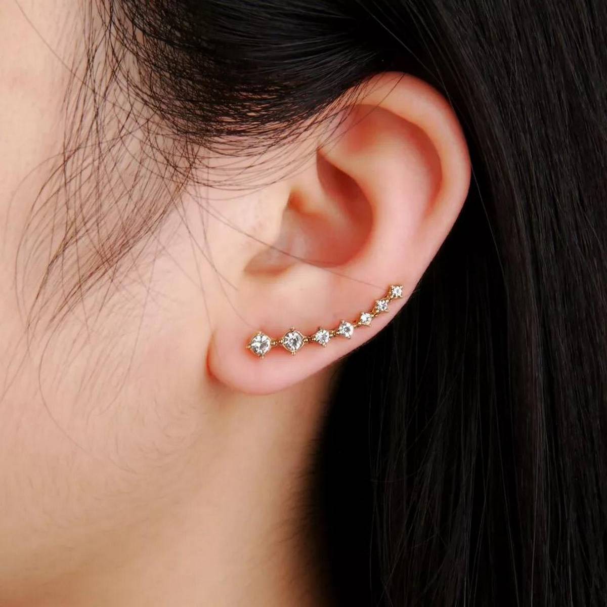 Trendy Fashionable Crystal Classy Stud Earrings – Earrings Online in Pakistan | Hanaya