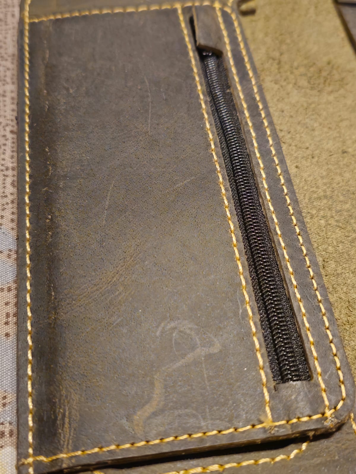 Genuine Leather Wallet for Men | Crazy Horse Pull-Up Cowhide Bifold Wallet with Card Slots & Cash Compartment