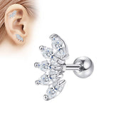 1 Piece Cartilage Helix Stud Tragus Ear Piercing Plug Crystal Earring – Close Up – Accessories | Hanaya Pakistan