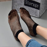 Women Breathable Trendy Fishnet Sock Hollow Net women socks pair women socks fancy socks for women women socks cute – Acce...