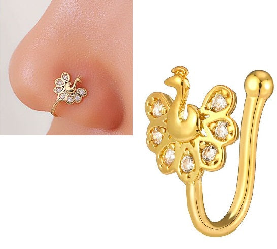 Non Piercing Adjustable Nose Pin Clip On Fake Nose Ring for Fashion Jewelry – Nose Jewelry Online in Pakistan | Hanaya