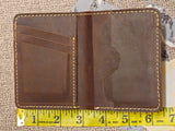 Genuine Leather Wallet for Men | Crazy Horse Pull-Up Cowhide Bifold Wallet with Card Slots & Cash Compartment