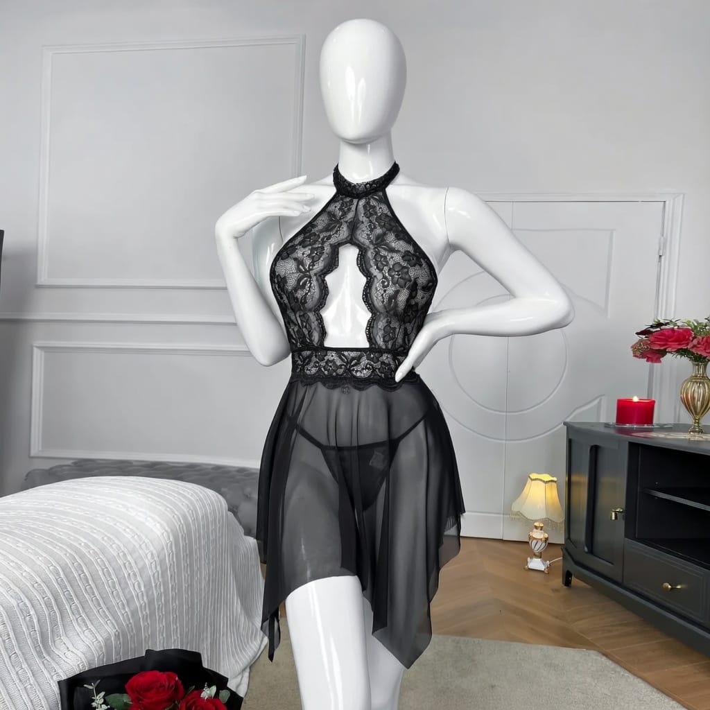 One Size Premium Quality Women Nightdress One Size Lingerie Sleepwear Babydoll Chemise Lace Bralette Comfortable Home Wear Bodycon nightgown Bridal Wear Nightwear Bridalwear