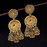 Trendy Classy Turkish Jhumka Antique Style Tassel Earring – Image 2 of 4
