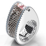 Trendy Big Heavy Crystal Stone Ring For Women – Image 2 of 3