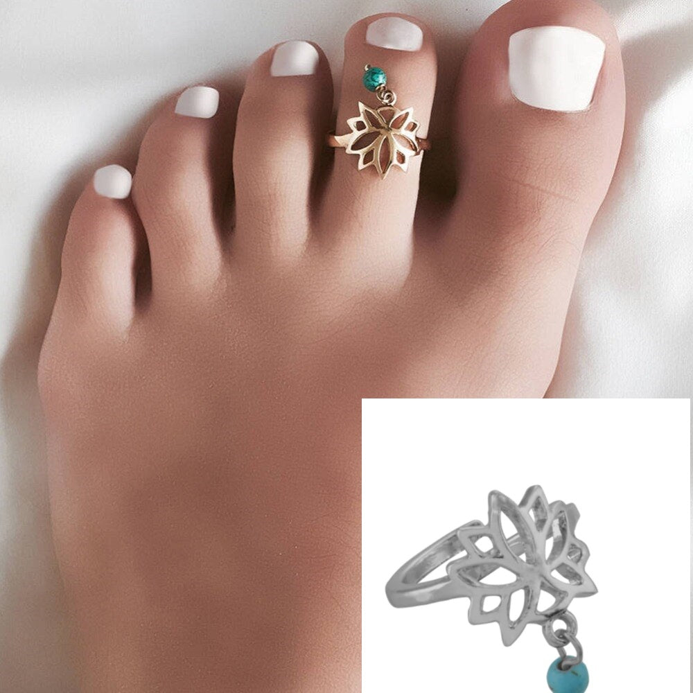 Women Style Adjustable Foot Ring Jewelry – Close Up – Accessories | Hanaya Pakistan