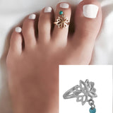 Women Style Adjustable Foot Ring Jewelry – Close Up – Accessories | Hanaya Pakistan