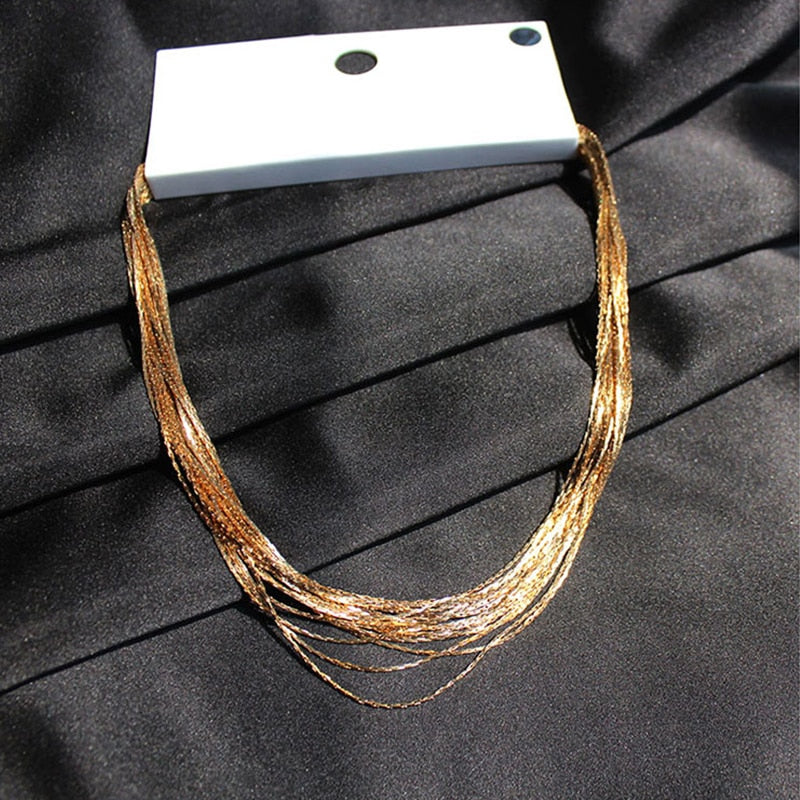 Trendy Classy Multi Layered Elegant Royal Necklace For Girls – Image 3 of 3
