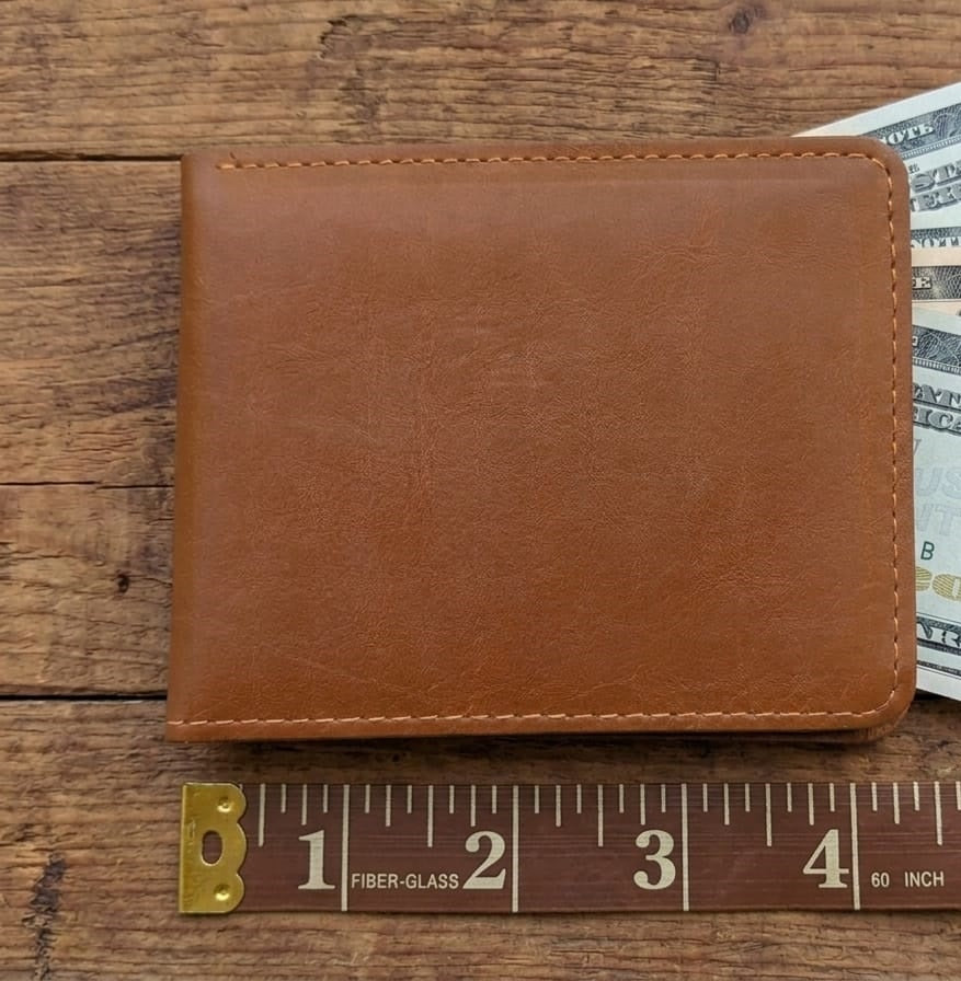 Genuine Leather Wallet for Men | Crazy Horse Pull-Up Cowhide Bifold Wallet with Card Slots & Cash Compartment