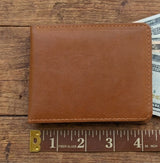 Genuine Leather Wallet for Men | Crazy Horse Pull-Up Cowhide Bifold Wallet with Card Slots & Cash Compartment