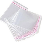 50 Pcs Transparent Resealable Plastic Bags – Self Seal OPP Poly Bags for Jewellery, Storage, Packing & Small Items | Pee
