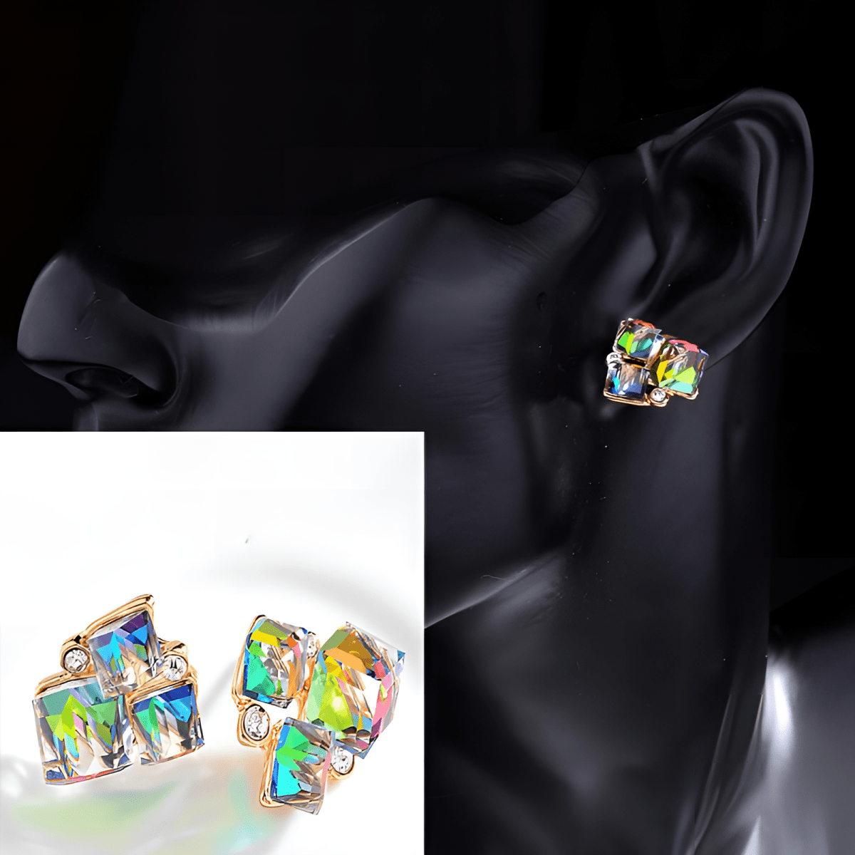 Elegant Royal Tassel Trendy Crystal Drop Classy Earring - Hanaya Store