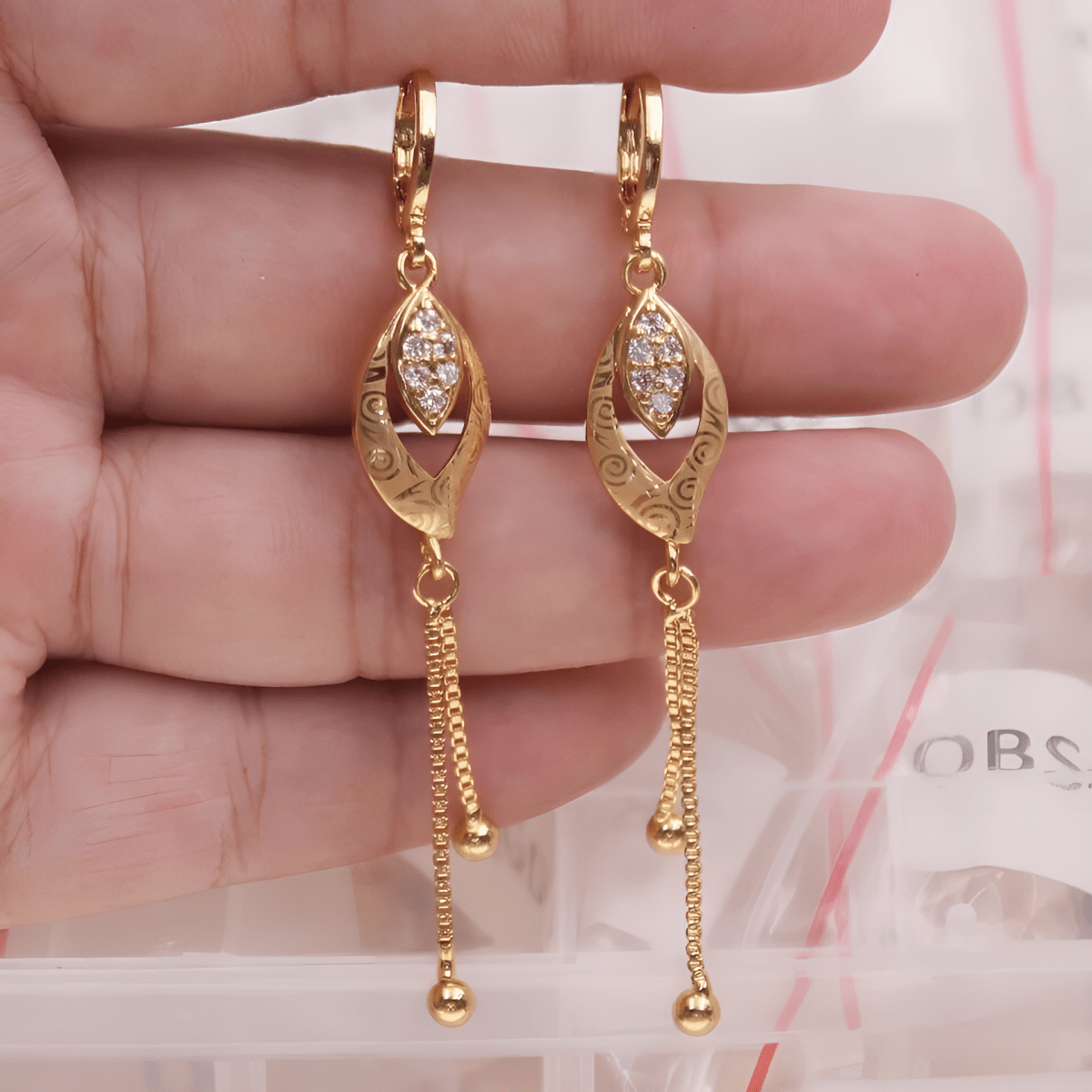 Elegant Tassel Crystal Trendy Classy Earring For Her - Hanaya Store